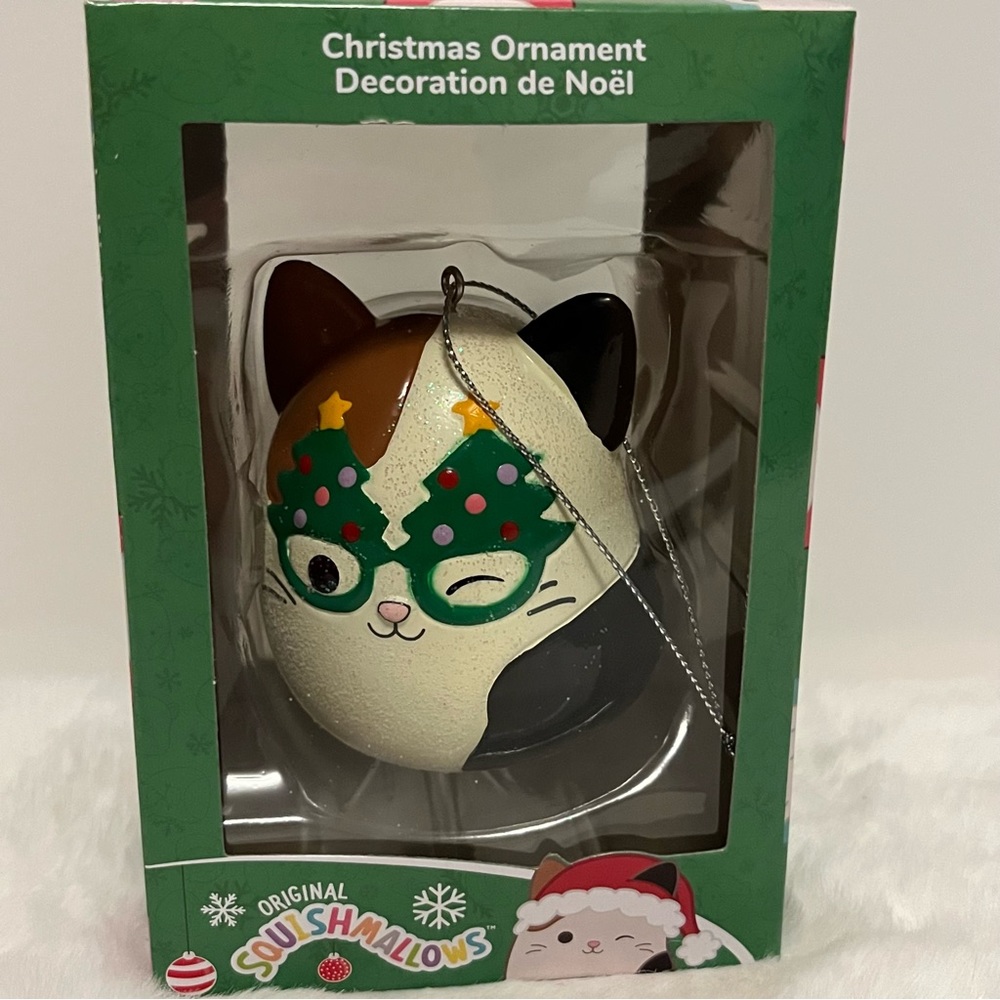 Squishmallow Ornament, Cam the Cat 🐱, Christmas 🎄⛄️, Tree Glasses 🥸, New